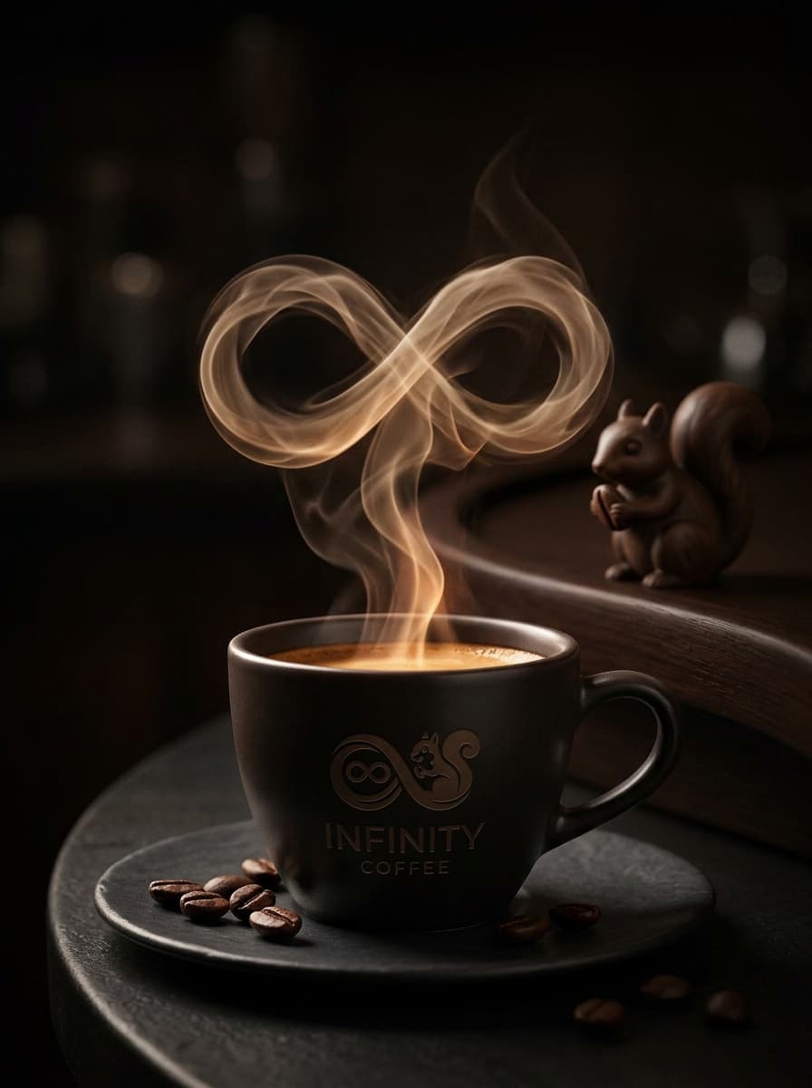 Infinity Coffee dark roast bag